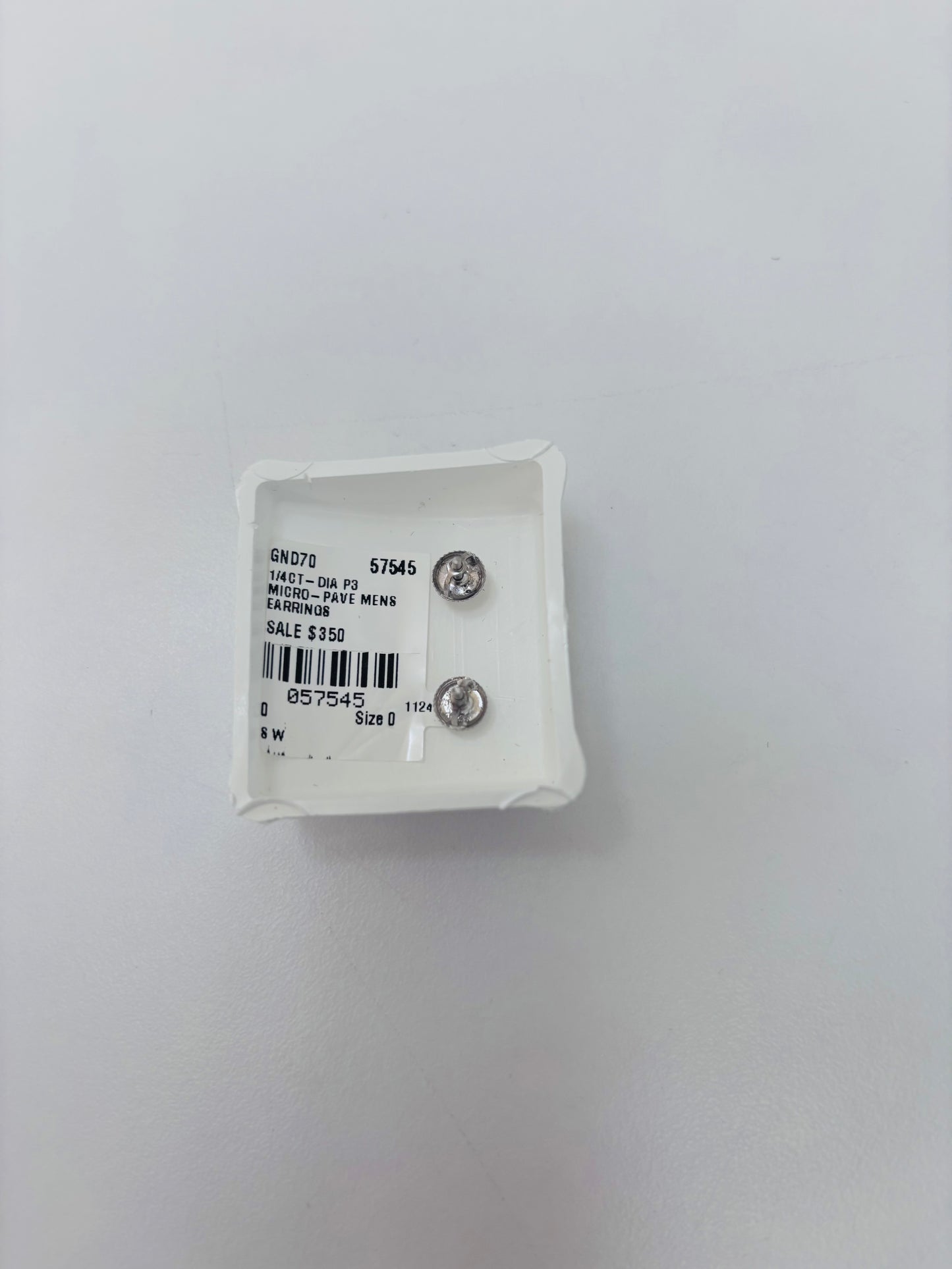 Diamond Earrings 925 Sterling Silver