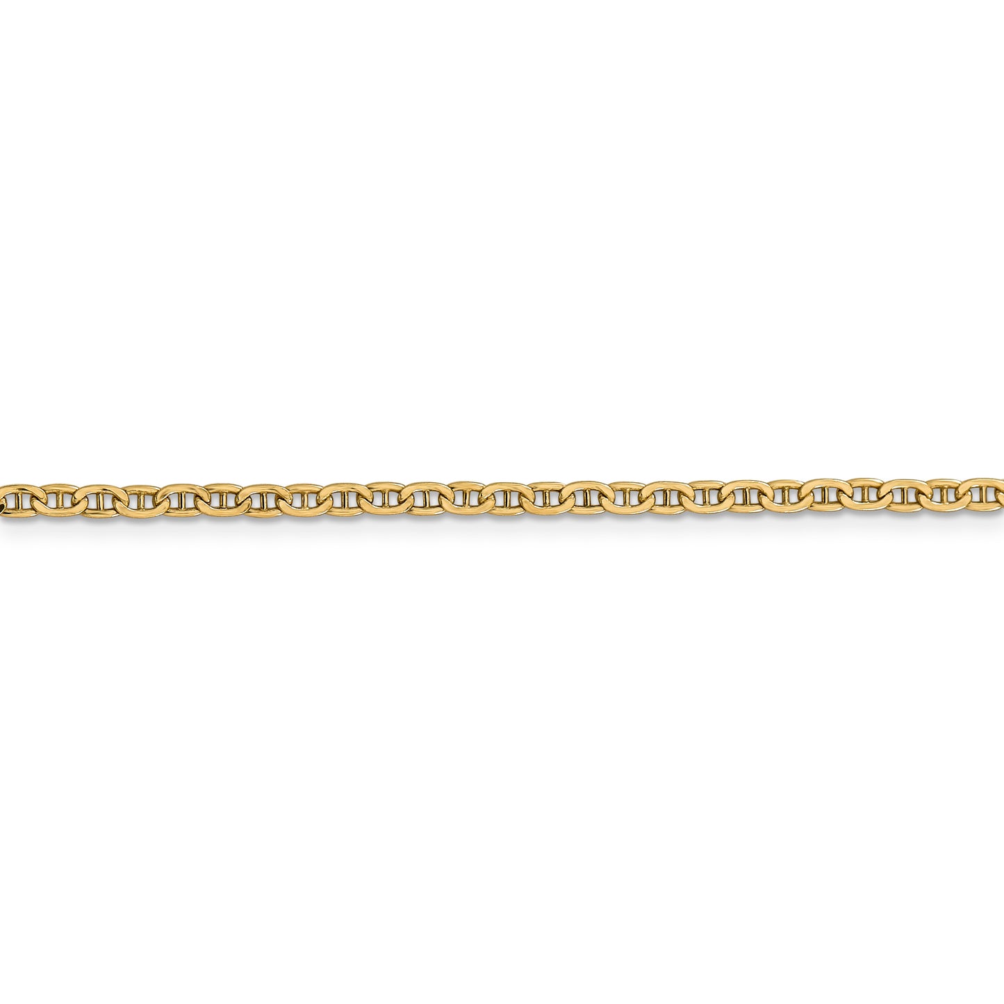 14k 2.4mm Semi-Solid Anchor Chain
