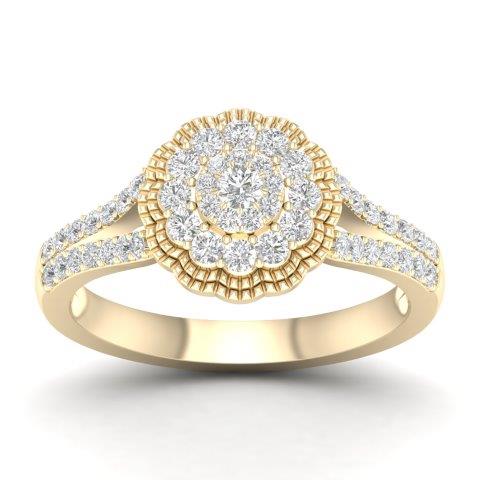 CLOSEOUT 10KT 0.50CT D-LADIES RING