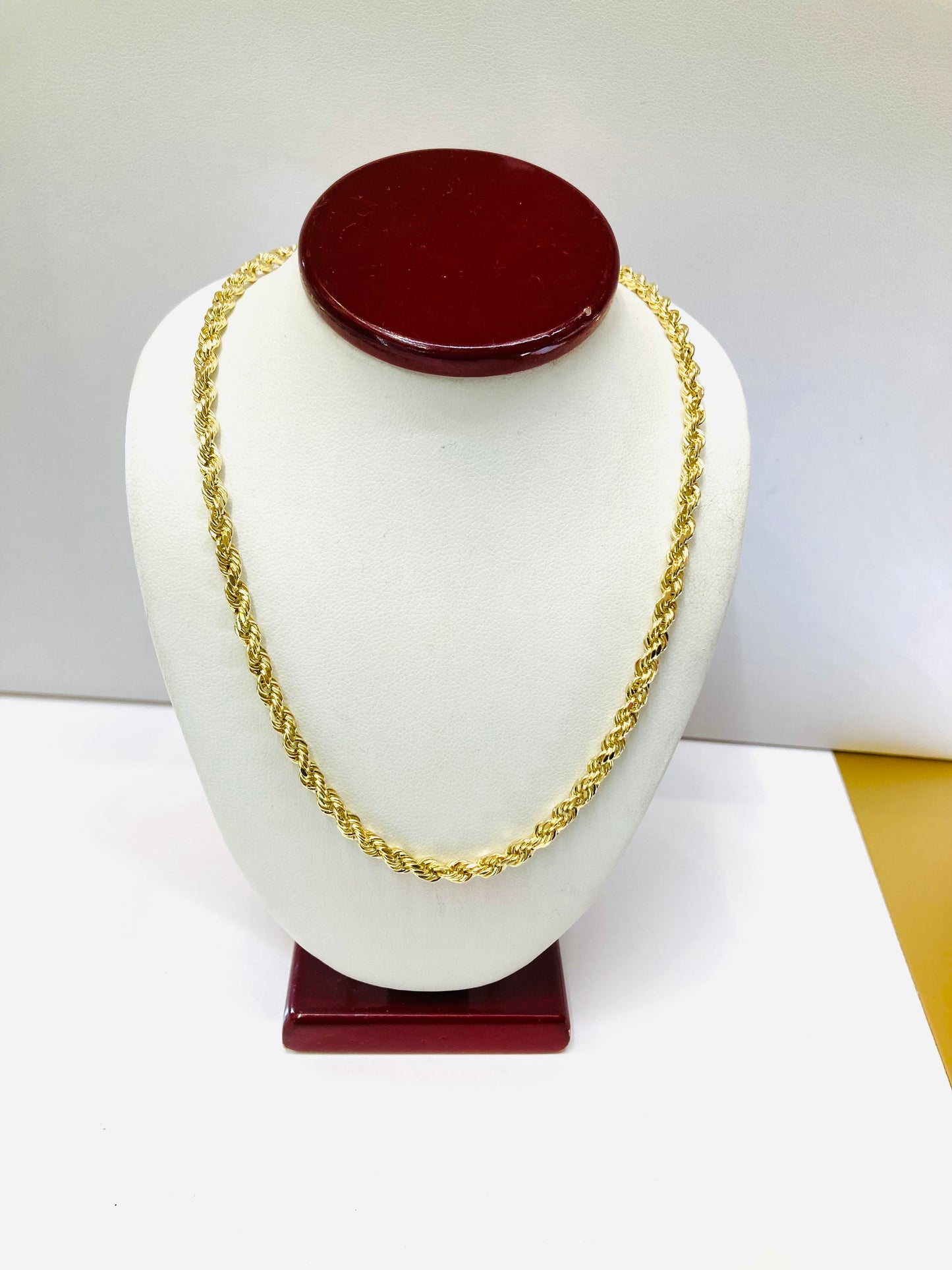 10K Gold Rope Chain 22” 3.5mm